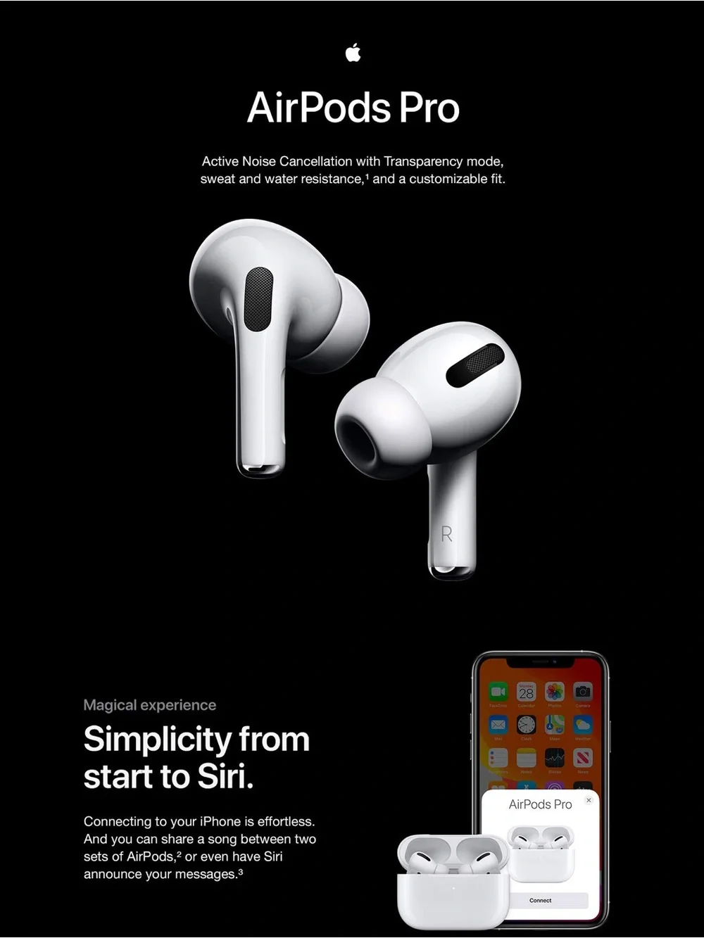 Apple AirPods Pro (1st Generation) with MagSafe Charging Case - White